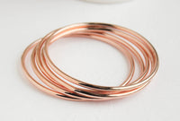 Rose Gold Bangles - Set of 5