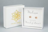 Tie the Knot Rose Gold Knot Earrings for Bridesmaids